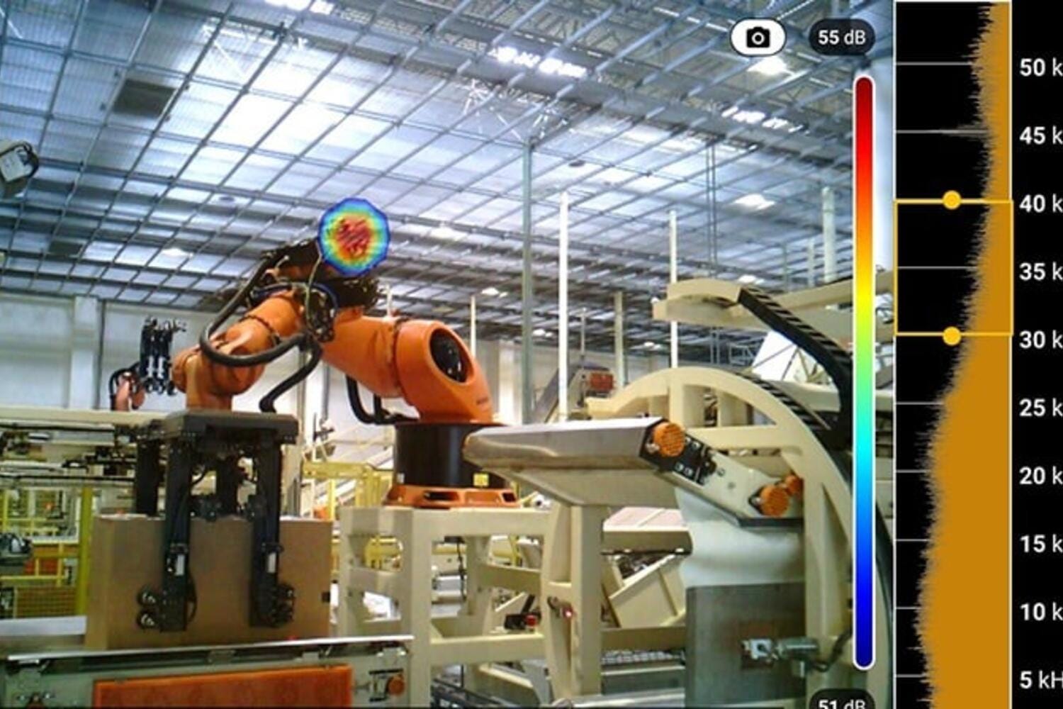 Fluke ii1020C 工(gong)業聲學(xué)成(cheng)像儀精(jīng)準的(de)洩漏檢(jian)測(ce)